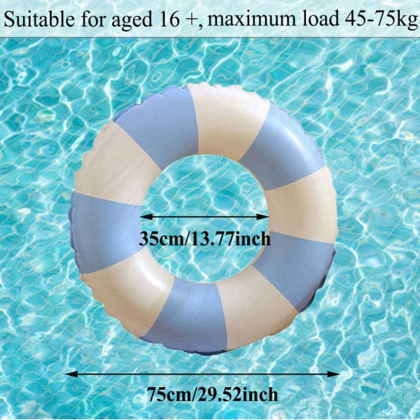 Inflatable Swim Ring Pool Float Toys, Durable Inflatable Rubber Ring for Kids Adults Swim Ring Pool Inflatable Ring Tube Summer Beach Party