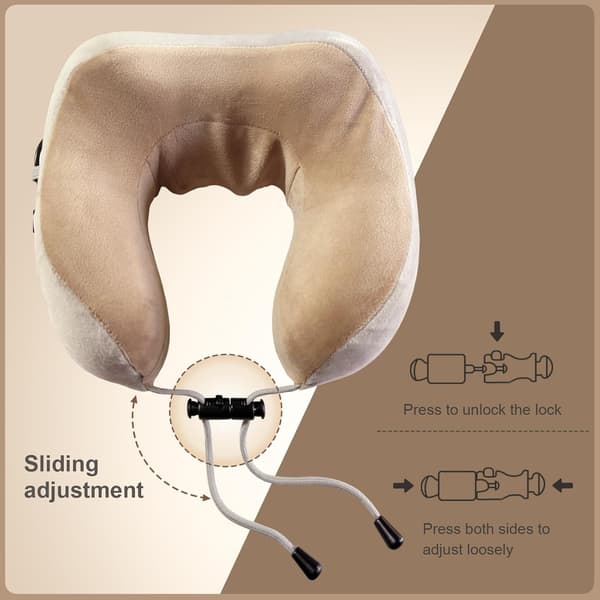 Elektrisk nackmassageapparat, uppladdningsbar shiatsu nackmassage i U-form