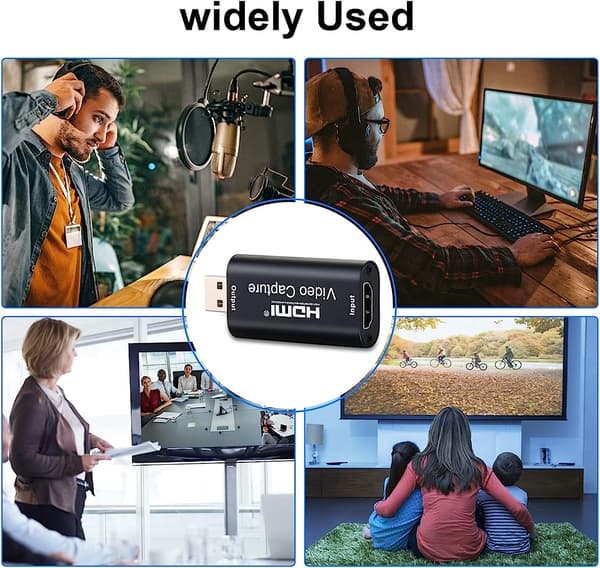 HDMI Audio Video Capture Card 4K HDMI til USB 2.0 Video Audio Converter 1080p HD-adapter til videospil