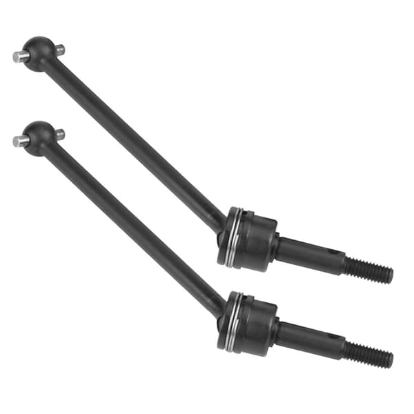 1 Pair Front Rear Universal Drive Shaft CVD for HIMOTO 1/10 Remote Control Car (Black)