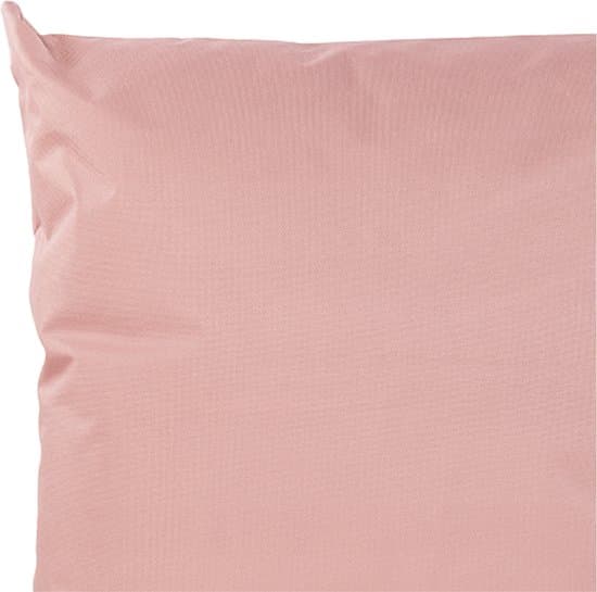 Sæt med 2 udendørs pudebetræk, vand- og UV-resistente, vaskbare i polyester, til terrasse, have og sofa, gammelrosa, 30 x 50 cm