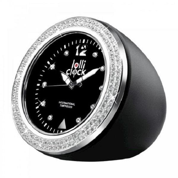 Pöytäkello LOLLICLOCK Rock Crystal Musta Svart black