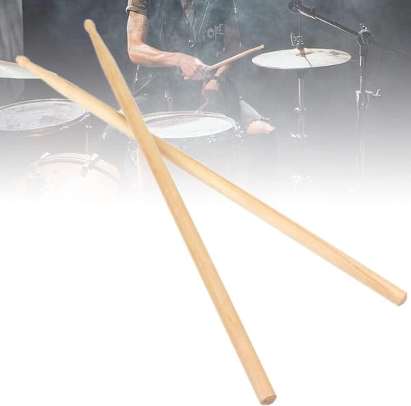 Drumsticks 5A, Classic Maple Drumsticks, Maple Wood Drumsticks, Wood Tip Drumsticks for Students and Adults