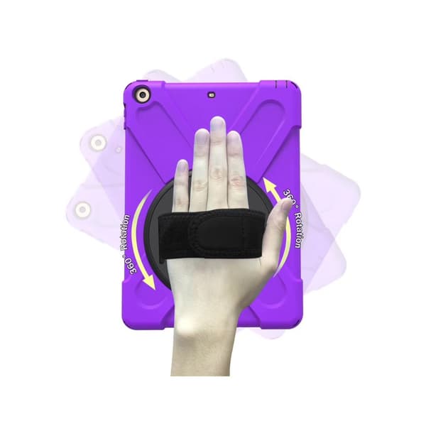 Anti-fall protective case with wrist strap, red, suitable for iPa