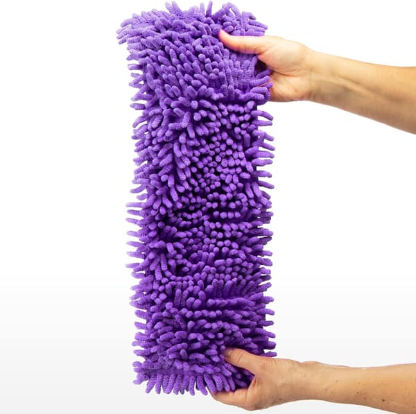 4x erstatningsbetræk til gulvmoppe - moppebetræk af mikrofiber chenille til grundig rengøring af din stue