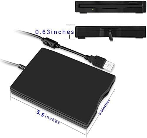 Ekstern diskettstasjon Diskettleser USB 3,5-tommers USB Diskettleser 1,44 MB FDD