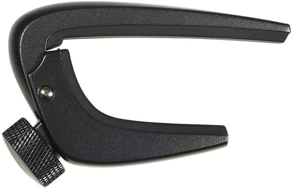 Svart gitarrställ i legering med skruvstämskruv för 6-strängad akustisk och elgitarr, ukulele, bas och banjo