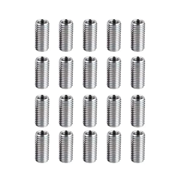 20 Pcs Thread Reducing Nuts, M8 Male To M6 Female Thread Screw Sleeve Bolt Conversion Nuts, Threaded Wuqx