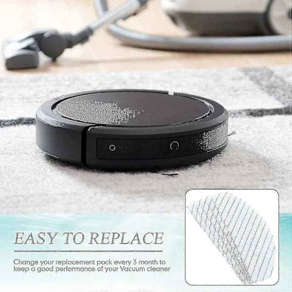 100 stk. moppepuder til Ecovacs T9 T9+ T8 T8+ T8 Aivi N8 N8 Pro Robot