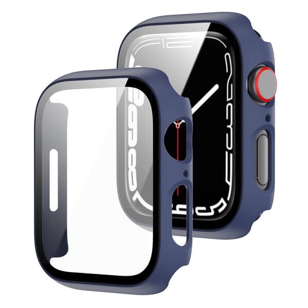 2-pak hårdt etui til Apple Watch SE/Series 6/5/4 40mm med 9H Te