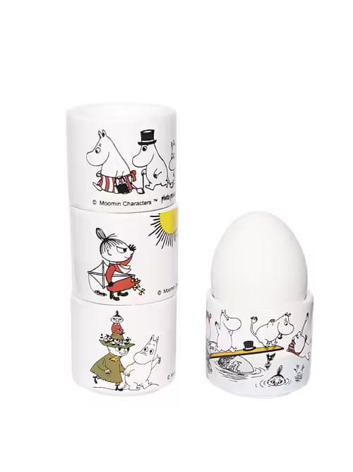 Mumin-munakupit, 4 kpl, värikäs multifärg multicolor