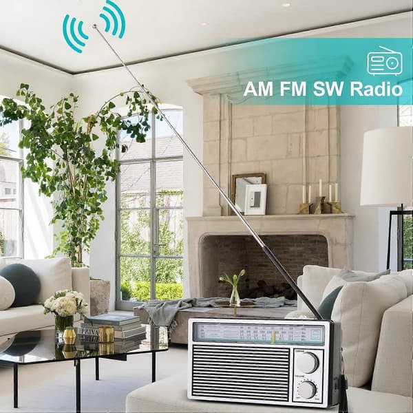 Laadukkaat kannettavat AM FM retro-radiot, transistoriradio korkealla [DB]