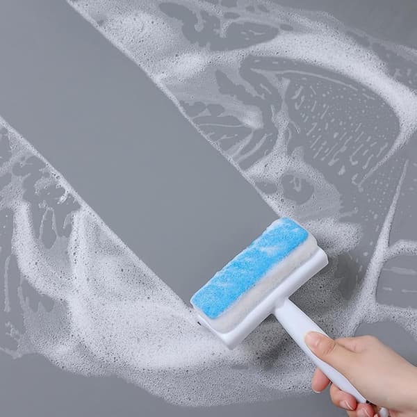 Squeegees Multifunctional Window Glass Wiper Sponge Glass Cleaner for Kitchen Bathroom Shower Scraper