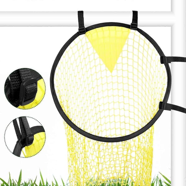 2-pak fodboldmålsnet til øverste hjørne, fodboldmålsnet til øverste hjørne, fodboldmål målmandstræning