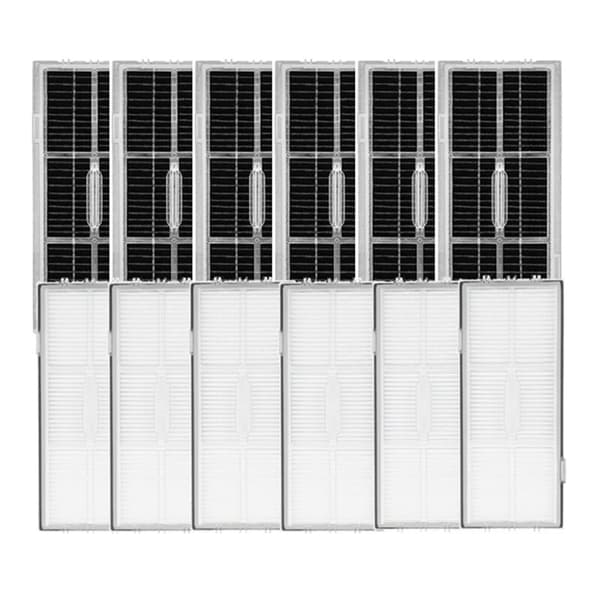 12 dele HEPA-filter til S8/S8+/S8 Pro Ultra robotstøvsuger Erstatningsaktivt kul