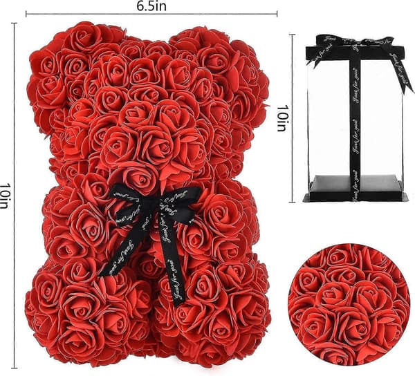 Gave til mor, Valentinsdagsgave, Rosebjørn med æske
