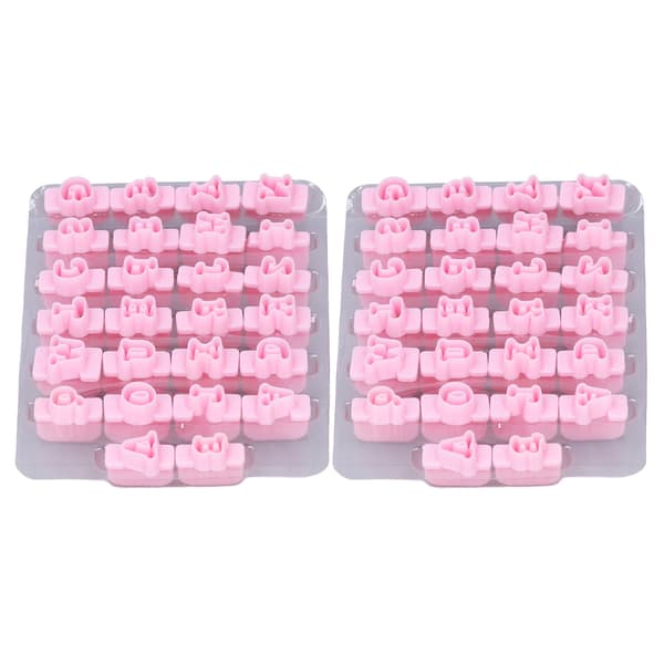 2 æsker engelske bogstavsforme kage fondant tryk stempling silikoneform kagedekoration 0.2