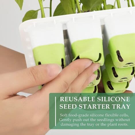 Indoor Greenhouse, Reusable Bowls, Silicone Growing Bowls, Flexible and Foldable Grow Box, 1 Set