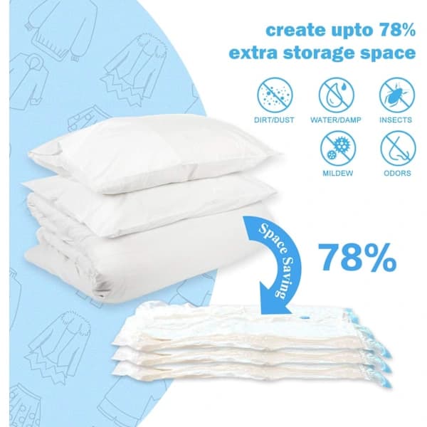 Vacuum Storage Bag Vacuum Bag with Pump for Duvets Mattresses Beds