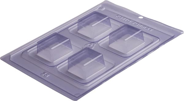 Praline Mold Square Chocolate Mold - Porto Formas 28 - Special 3 Part Mold Transparent transparent