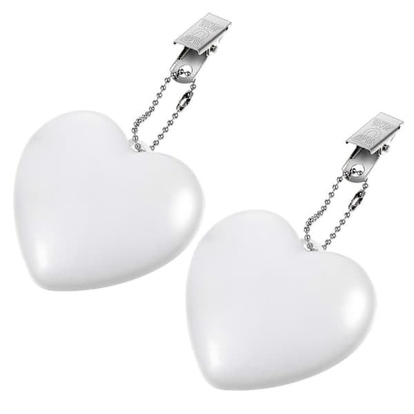 2-pack Touch Sensor Handbag Light Small Portable Lamp Heart-shaped Battery Powered Lamp Purse Light