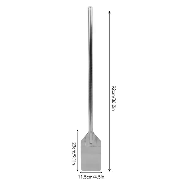 Spatel i rustfritt stål med langt håndtak, 92 cm, for baking, omrøring, blanding