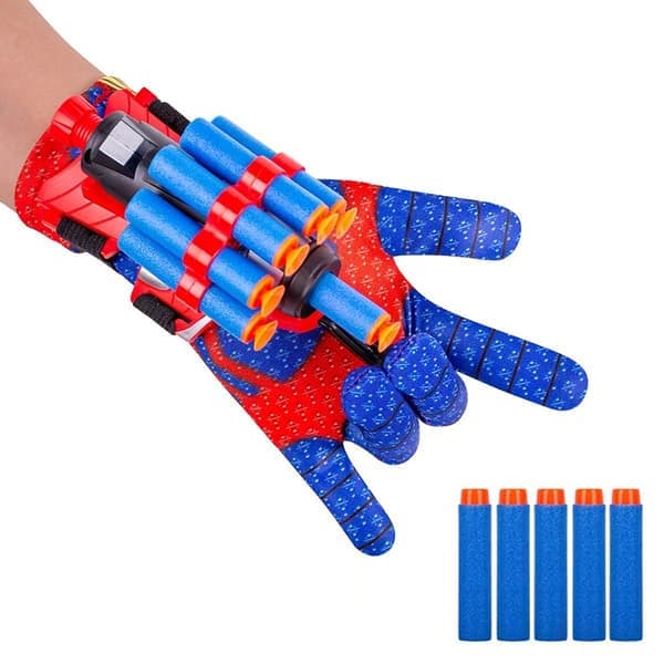 Spider Web Shooter Handske Legetøj til børn - Halloween Cosplay armbåndsrekvisit til drenge og piger