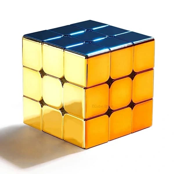 [ECube] SengSo galvanisering 3x3 Magnetisk Gylden Cubo Magic Cube Puslespil Speed Cube M3 3x3x3 Magico Cubo Rubiks terning Legetøj