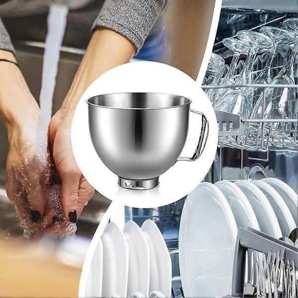 KitchenAid 4,5-5 Qt Skål til Køkkenmaskine med Vippehoved Silver