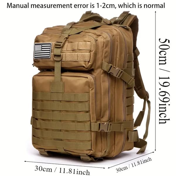 Tactical Outdoor Backpack with 45 Liter Capacity and Molle System (ACU)