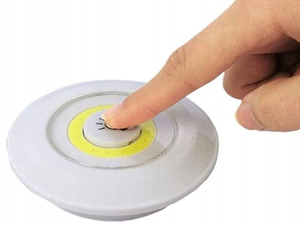 3 stk Trådløse Spotlights med Fjernkontroll - LED-lamper Kald Hvit hvit white