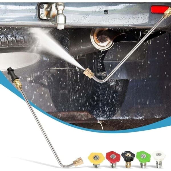 Angled Spray Lance, Underbody Washer Lance Compatible with Kärcher K2 K3 K4 K5 K6 K7 Pressure Washer, Gutter Cleaning Kit.