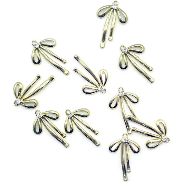 10PCS Guldbågberlocker 10PCS