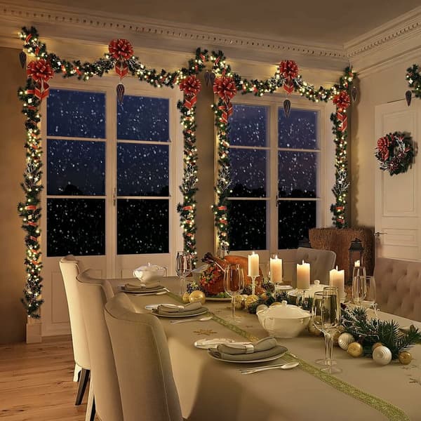 BecomeRich 20M 200 LED Battery Operated String Lights Warm White Memory String Lights with Battery Compartment 8 Modes