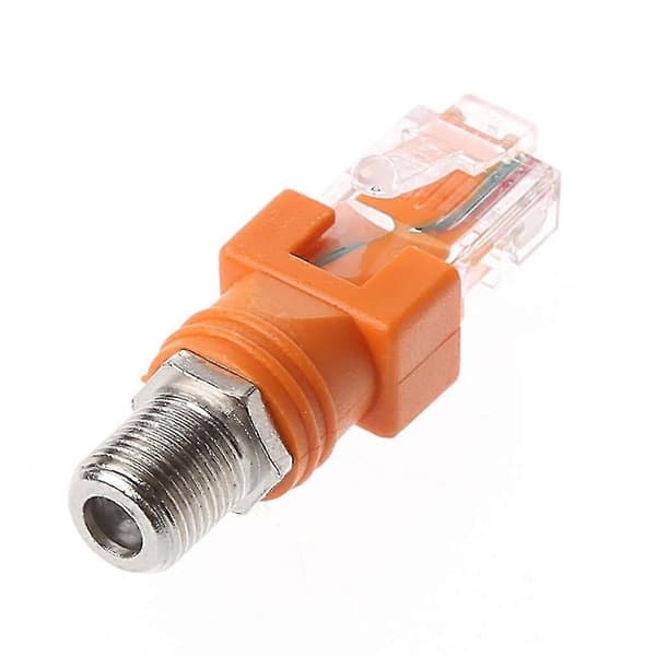 F Hunn Til Rj45 Hann Koaksial Tønnekoblingsadapter Rj45 Til Rf Kontakt Konverterer