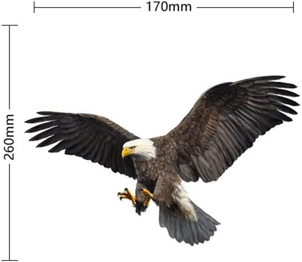 (A) 2 kpl Eagle-autotarrat, vedenpitävät autotarrat, lentävä kotka -vinyylitarra, DIY-tarra