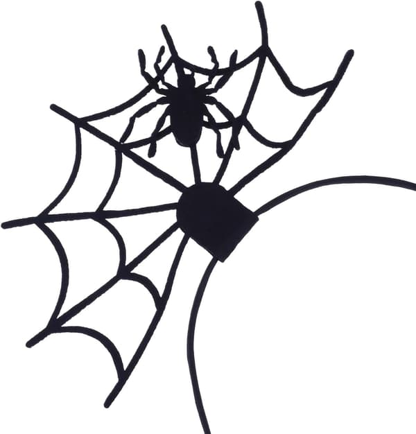Halloween Edderkoppespind Hårbånd, Halloween Pandebånd Edderkoppespind Fascinator Sort Edderkop Hovedbeklædning