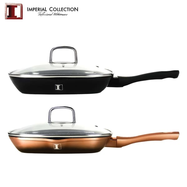 Imperial Collection 28cm Marmoripinnoitettu grillipannu Musta