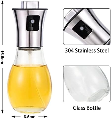 Bærbar oliesprøjte i glas, 1 stk. oliesprøjte olivenoliedispenserflaske (200 ml)