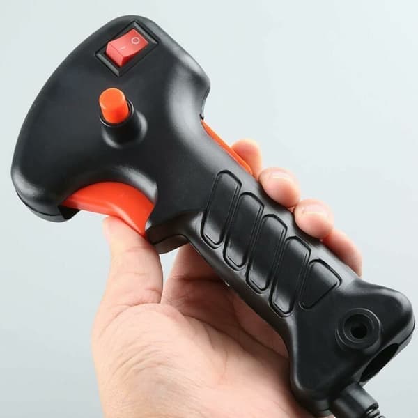 Universal brush cutter handle with throttle cable, 81 cm long, compatible with various brands