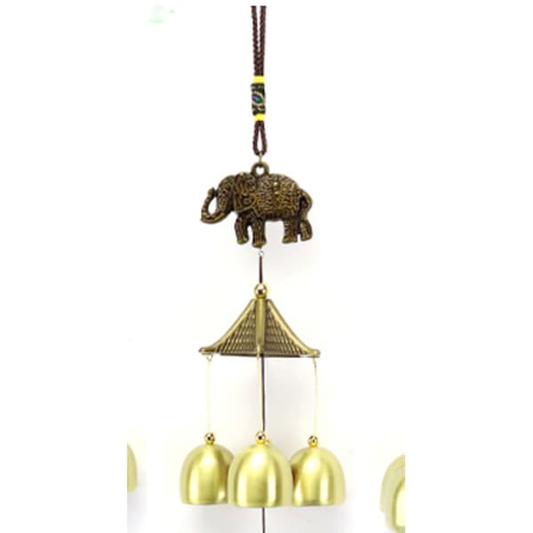 Klassisk Vindklokke (Elefant) i Bronze