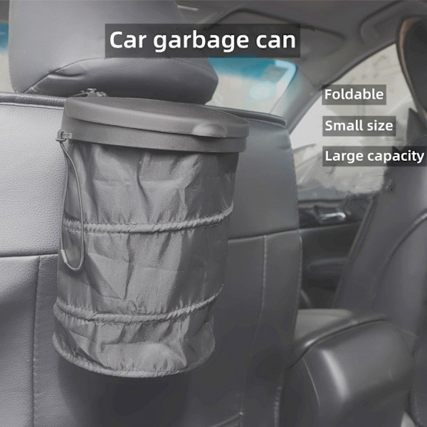 Car Foldable Trash Can, Portable, Vehicle Trash Bag, Universal