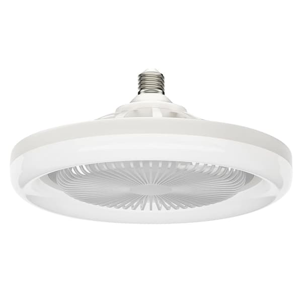 Takvifte E27 Roterbar minivifte Lampe med fjernkontroll Vit white
