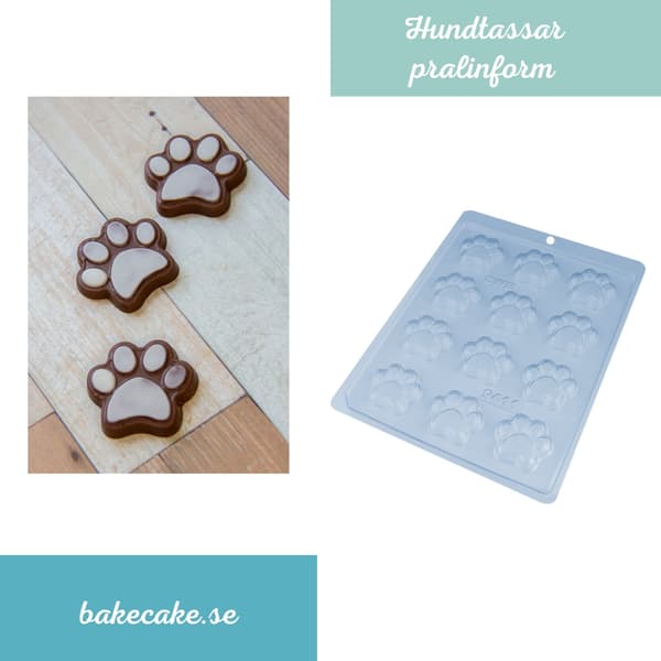Pralineform Hundepoter Chokoladeform - BWB 9411 Transparent transparent