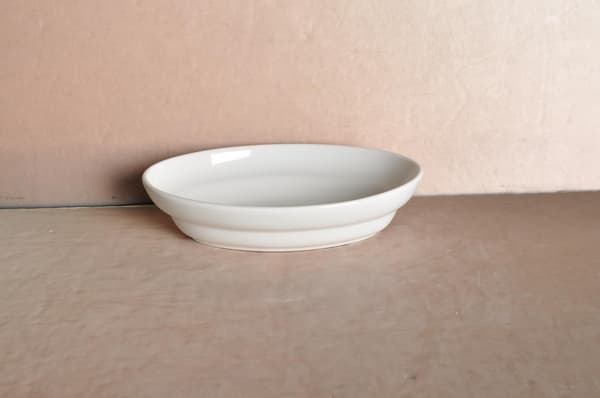 Pieni posliinikulho - Soikea pyöristetty reuna - 6 kpl Vit 3000