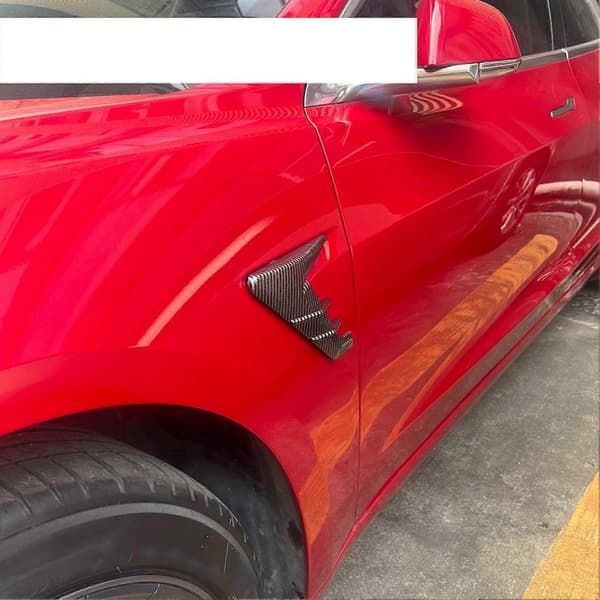 Sidekamera Blinklysdeksel Erstatning for Tesla Model 3 Model Y Karbonfiberstil