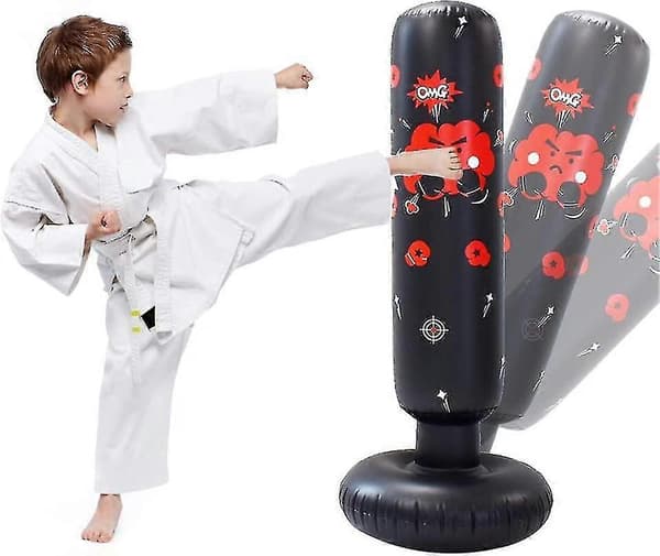 120 cm - Oppustelig boksesæk til børn - Til Taekwondo og Karate