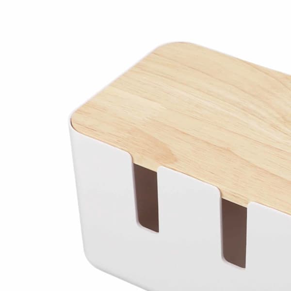 Cable Management Box Versatile Innovative Dustproof Waterproof Wooden Cable Organizer Box for Desk