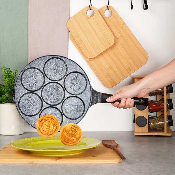 Granitt stekepanne for egg, 7 hull, 26 cm