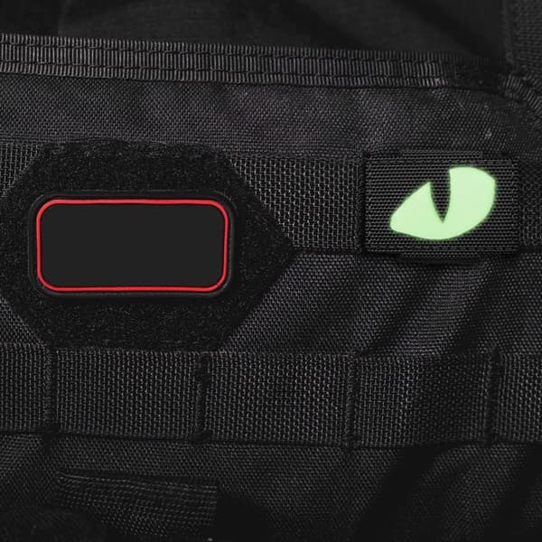2 st militära taktiska patchar, reflekterande tigerögon moralpatchar för kläder ryggsäck armband